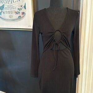 Women’s Nordstrom black sexy cutout evening dress NWOT size medium